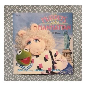 VTG The Muppets take Manhattan Book & Record ~ 1984